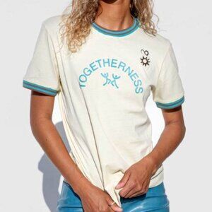 NWT Wales Bonner Cream and Blue Togetherness Tee Size 1 (XS-S)